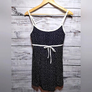 Beach Cabana‎ Floral Swim Dress Black size Large Beach Vacation Vintage 90's